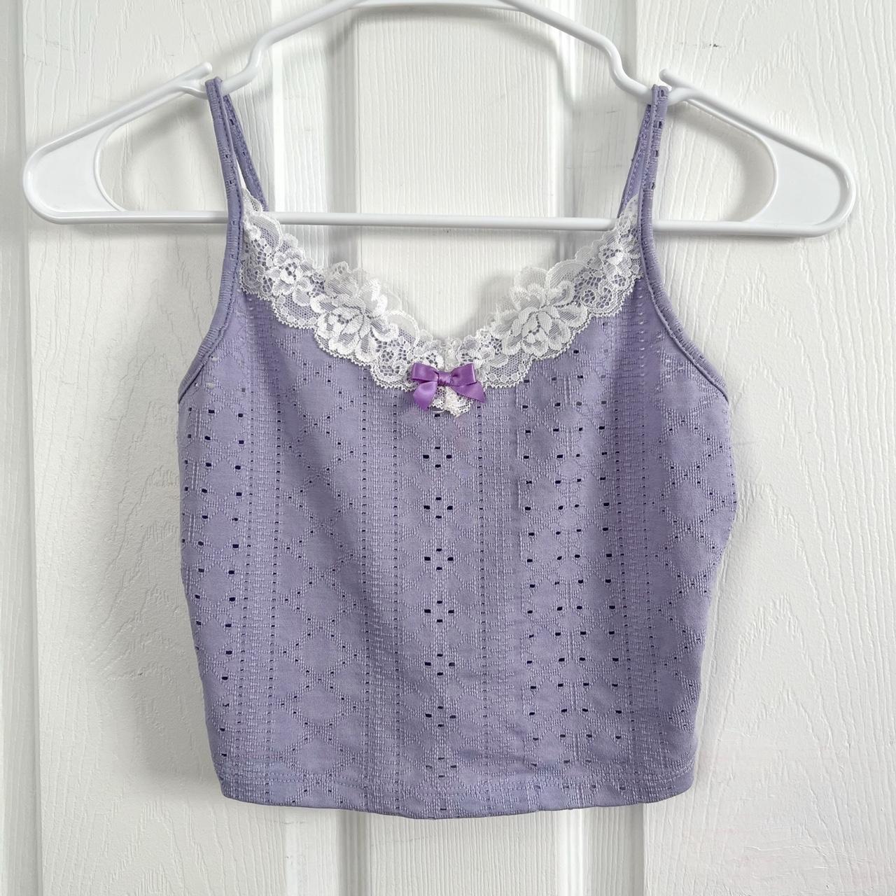 💜 Cute purple top 💜 Perfect for layering and in... - Depop