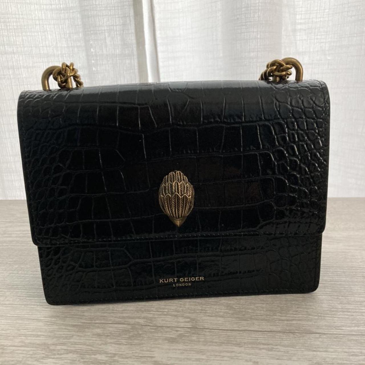 Kurt Geiger Women S Black And Gold Bag Depop