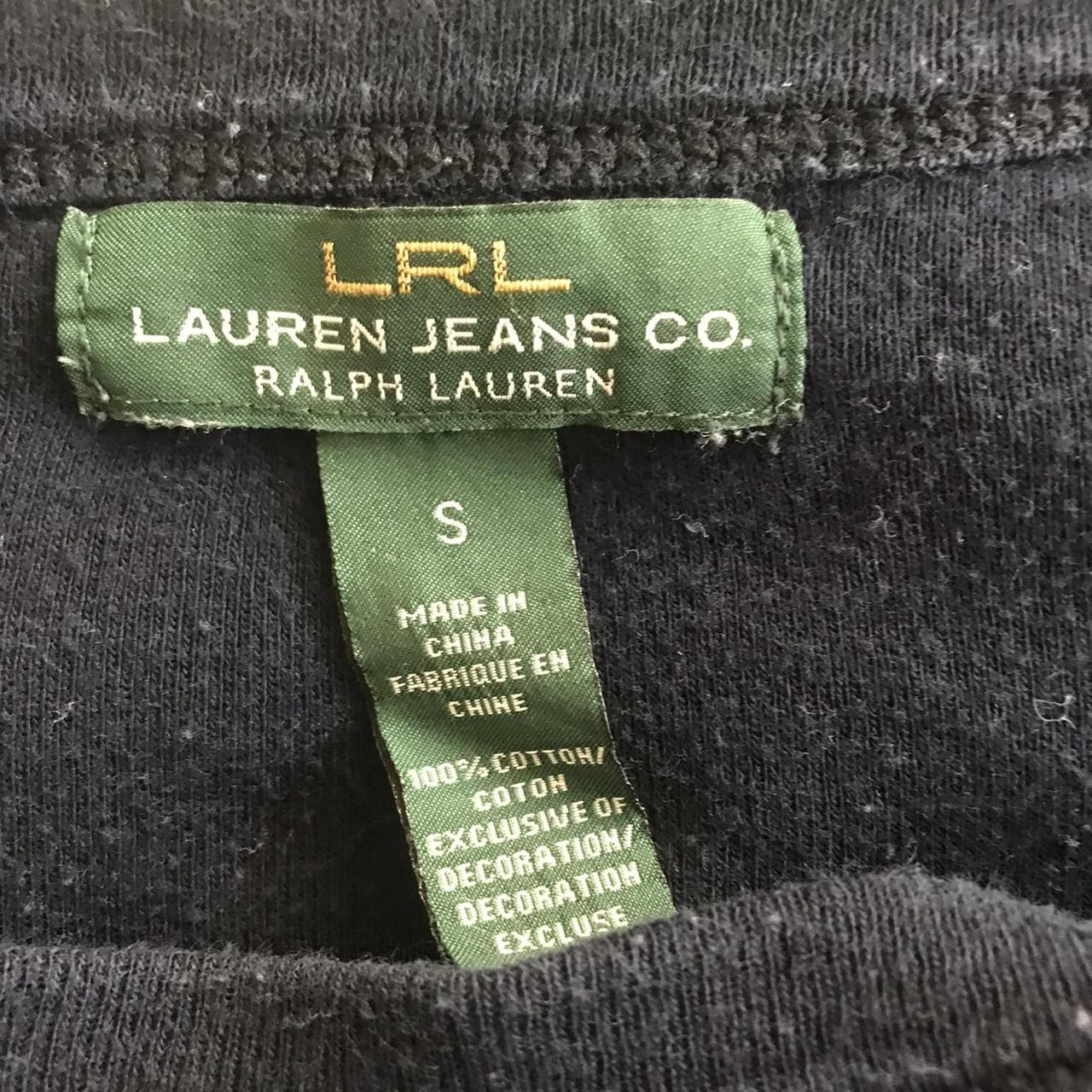 Lauren Jeans Company Ralph Lauren gold embroidered... - Depop