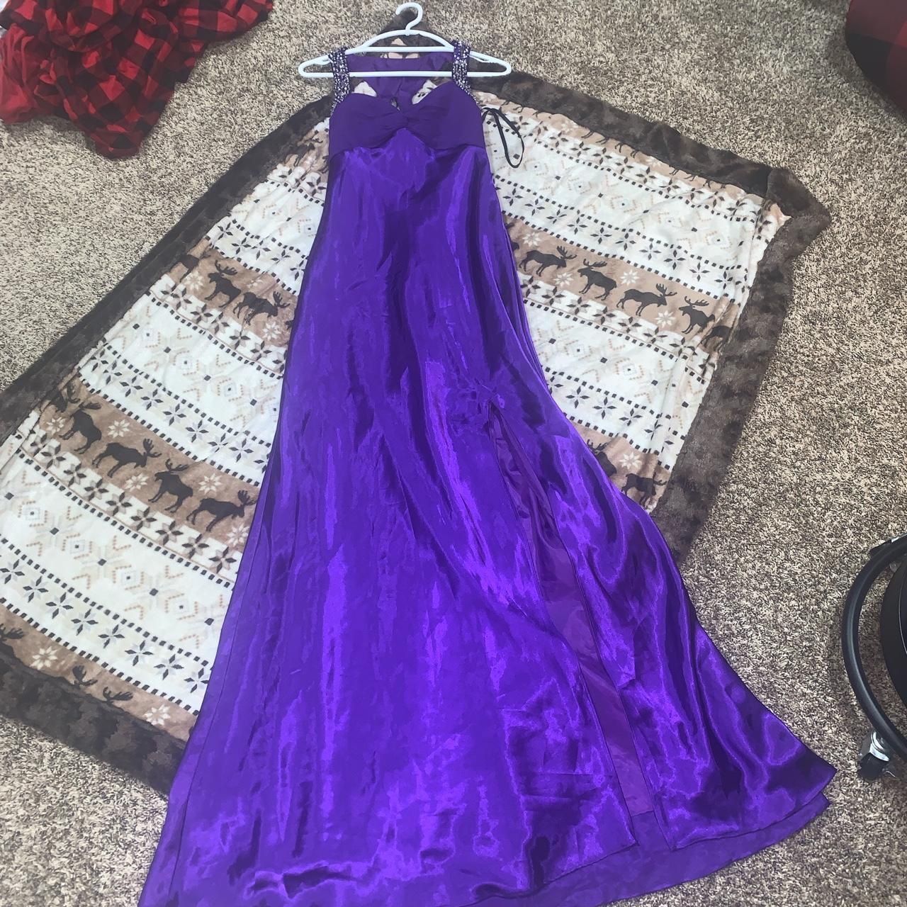 Morgan Women's Silver and Purple Dress (2)