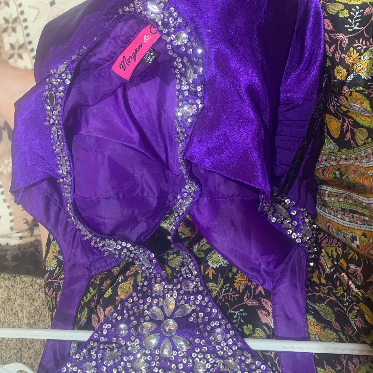 Morgan Women's Silver and Purple Dress (4)