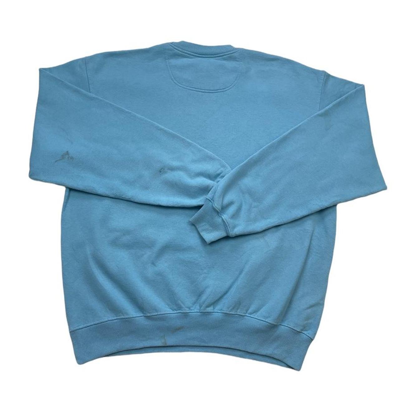 Vintage Champion Baby Blue pullover... Depop