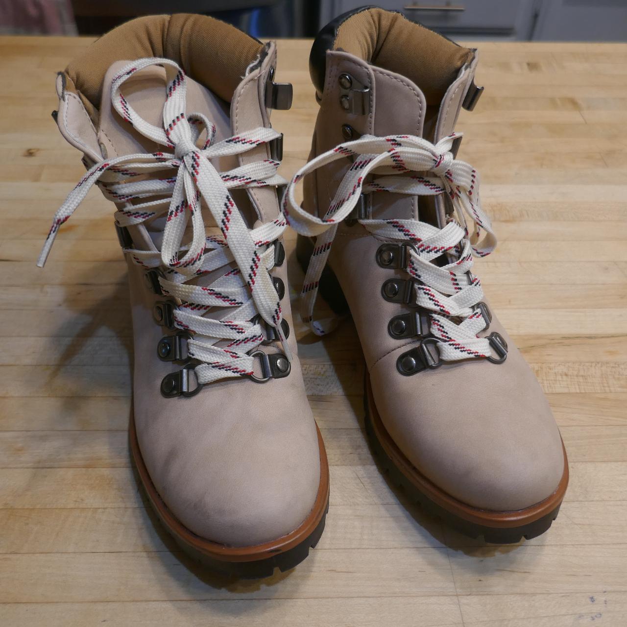 Seven7 Beige Hiking Boots Women's US 6/ UK 4. Worn... Depop