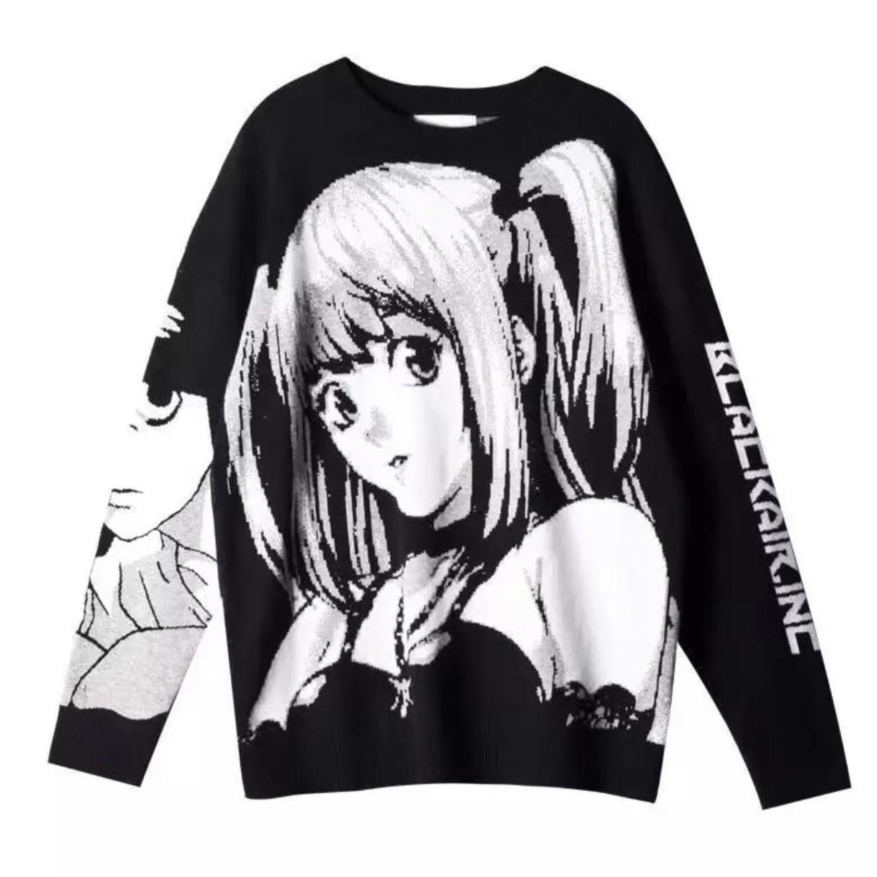 Misa Anime Girl Knitted Pattern/ Death Note Sweater... - Depop