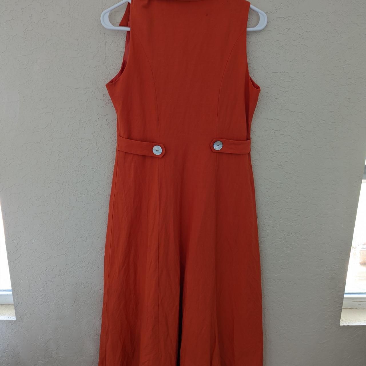 Coldwater Creek Women's Orange Dress | Depop