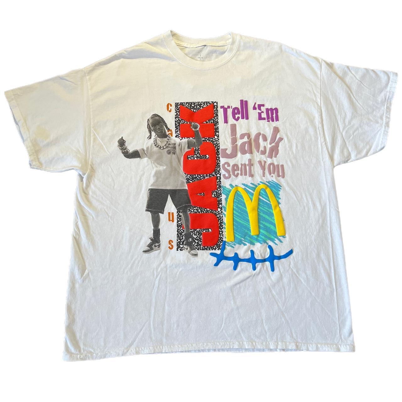 Travis Scott x McDonald's “Jack Smile Tee” “Tell... - Depop
