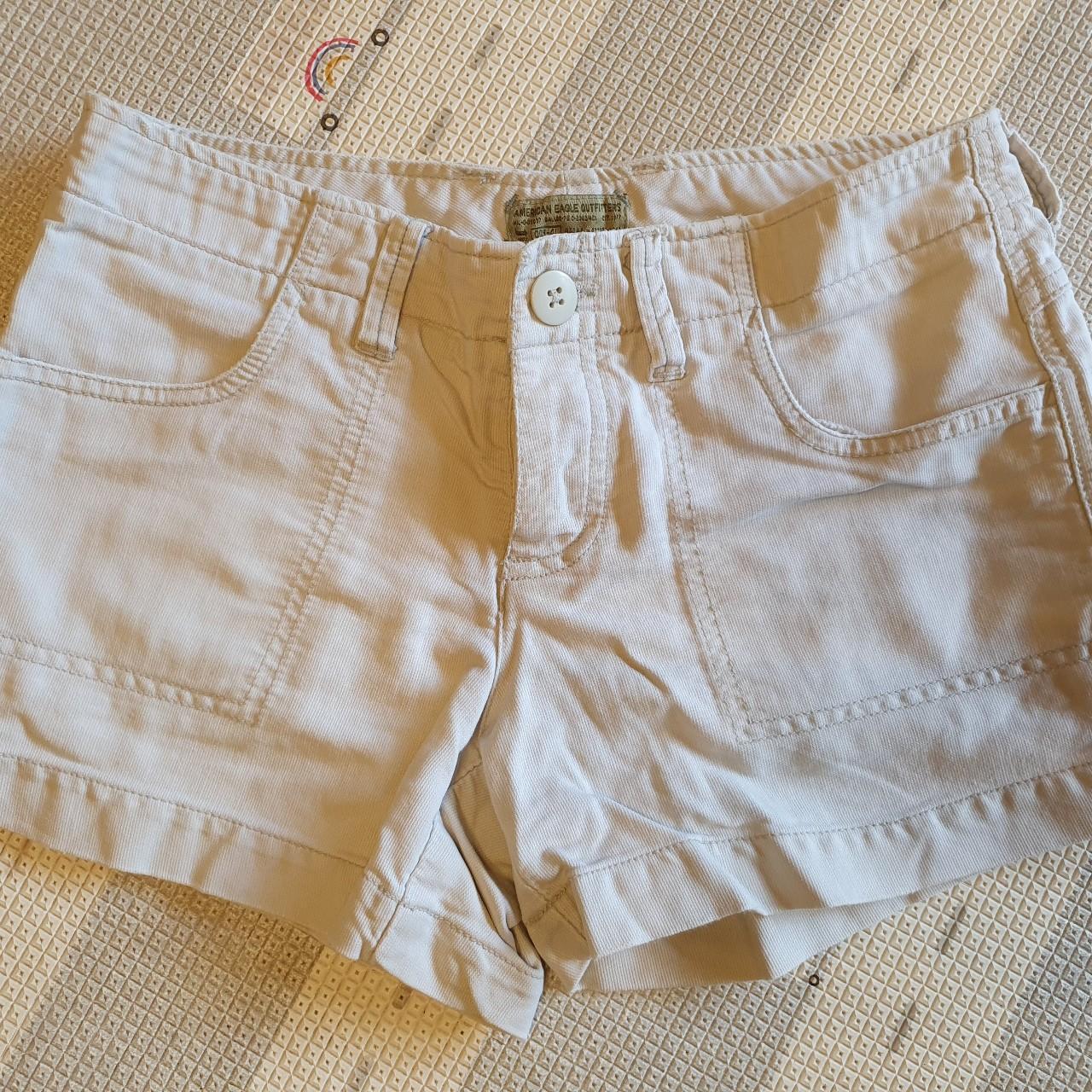 American Eagle khaki shorts. In excellent condition.... - Depop