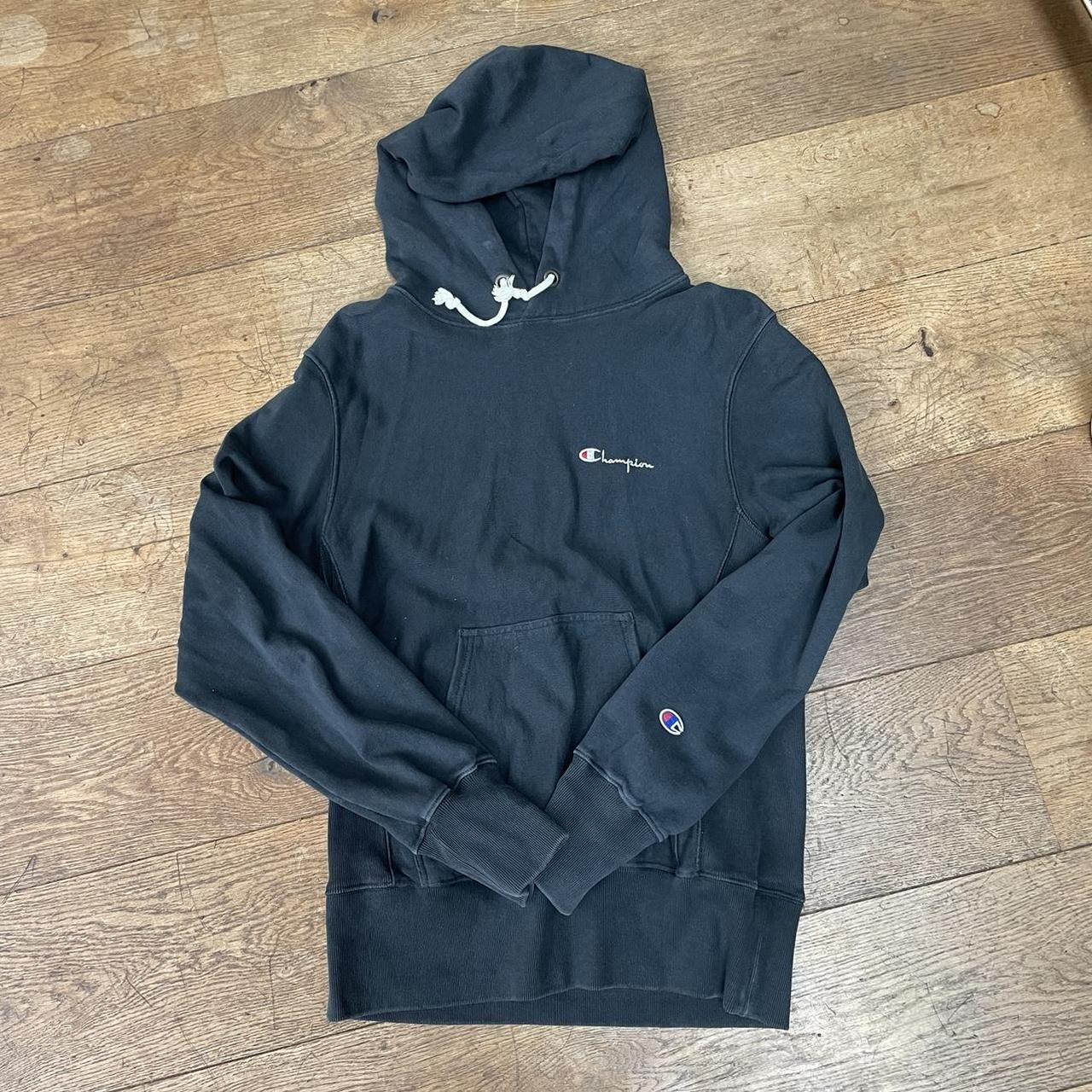 Champion Men's Navy Hoodie | Depop