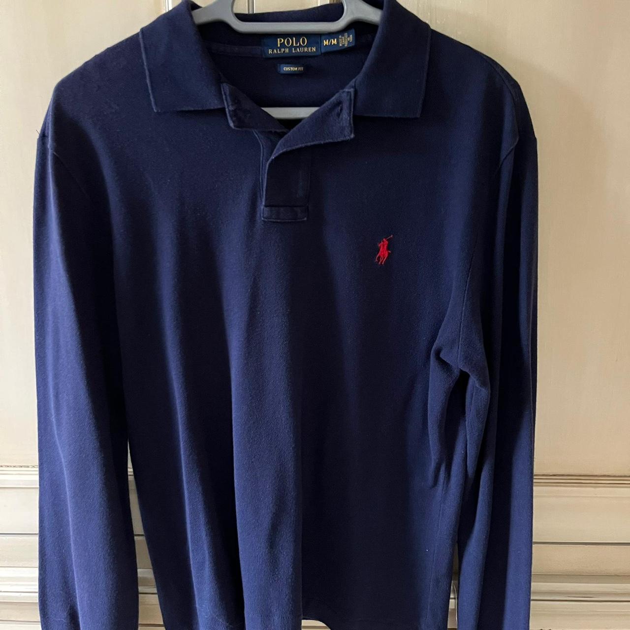 Polo Ralph Lauren Sweatshirt Navy -Size M Medium... - Depop