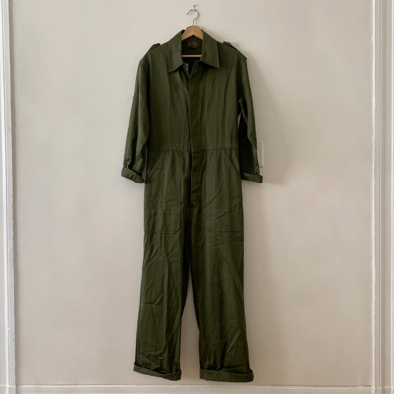 Vintage military coveralls. Army green colored - Depop