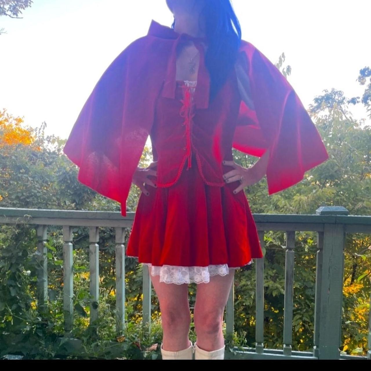 Sexy Halloween Costume Little Red Riding Hood 2 piece costume One size shops fits most