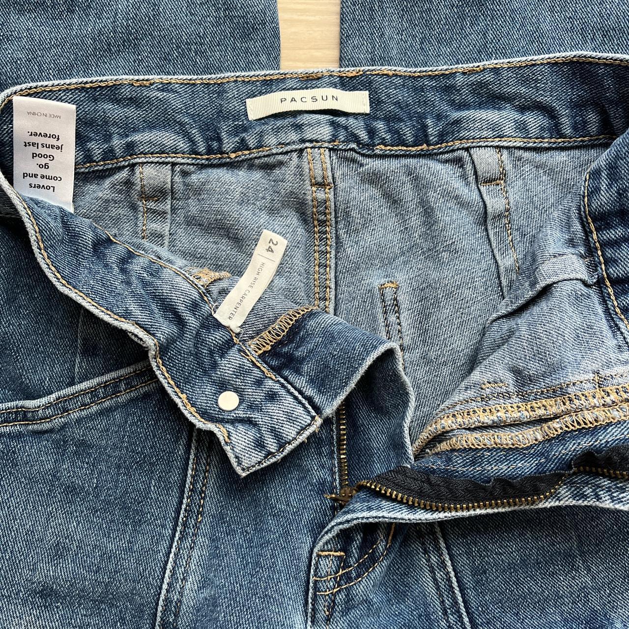 PACSUN —- women’s high rise carpenter jeans, zipper... - Depop