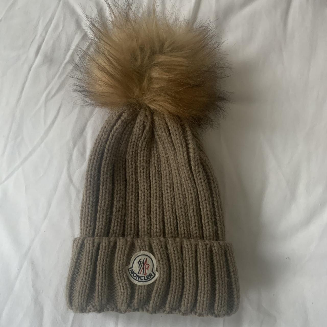 Beige / brown Moncler hat given as a gift but don’t... - Depop