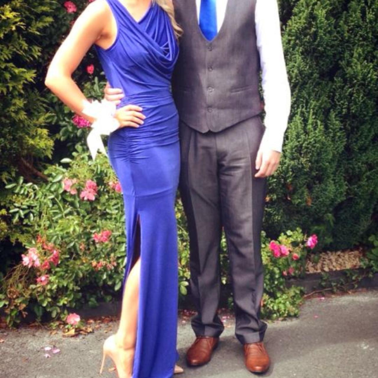 Royal blue debs dress purchased in CarisCloset for... Depop
