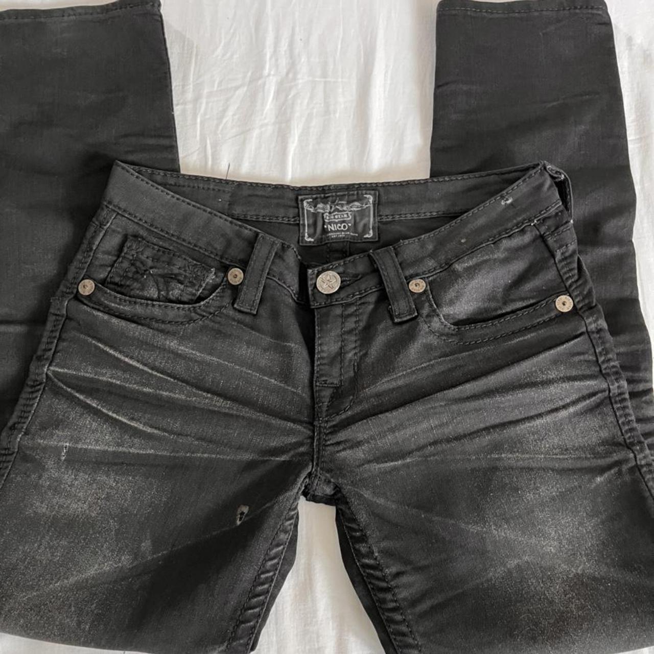 Vintage “Big Star” Nico Y2K archive black jeans with...