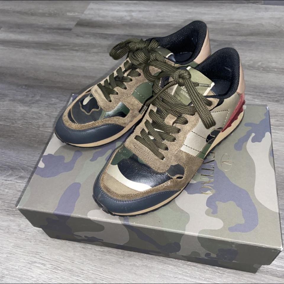 valentino trainers camo womens