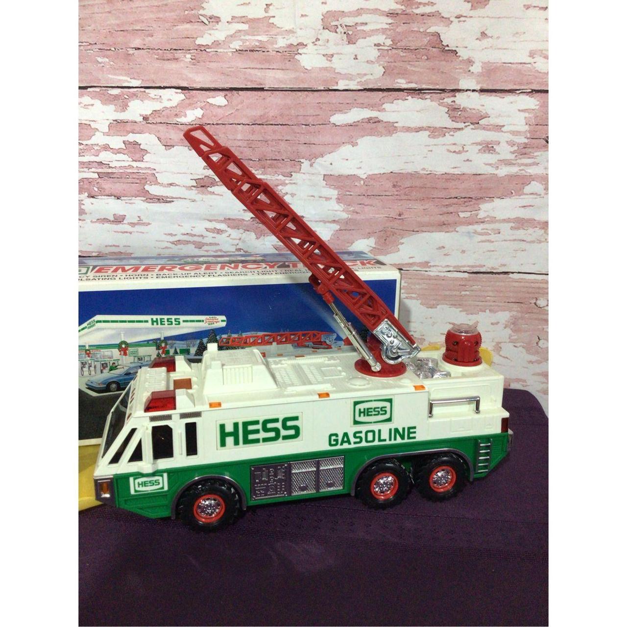 Vintage 1996 HESS EMERGENCY TRUCK COLLECTIBLE TOY... Depop