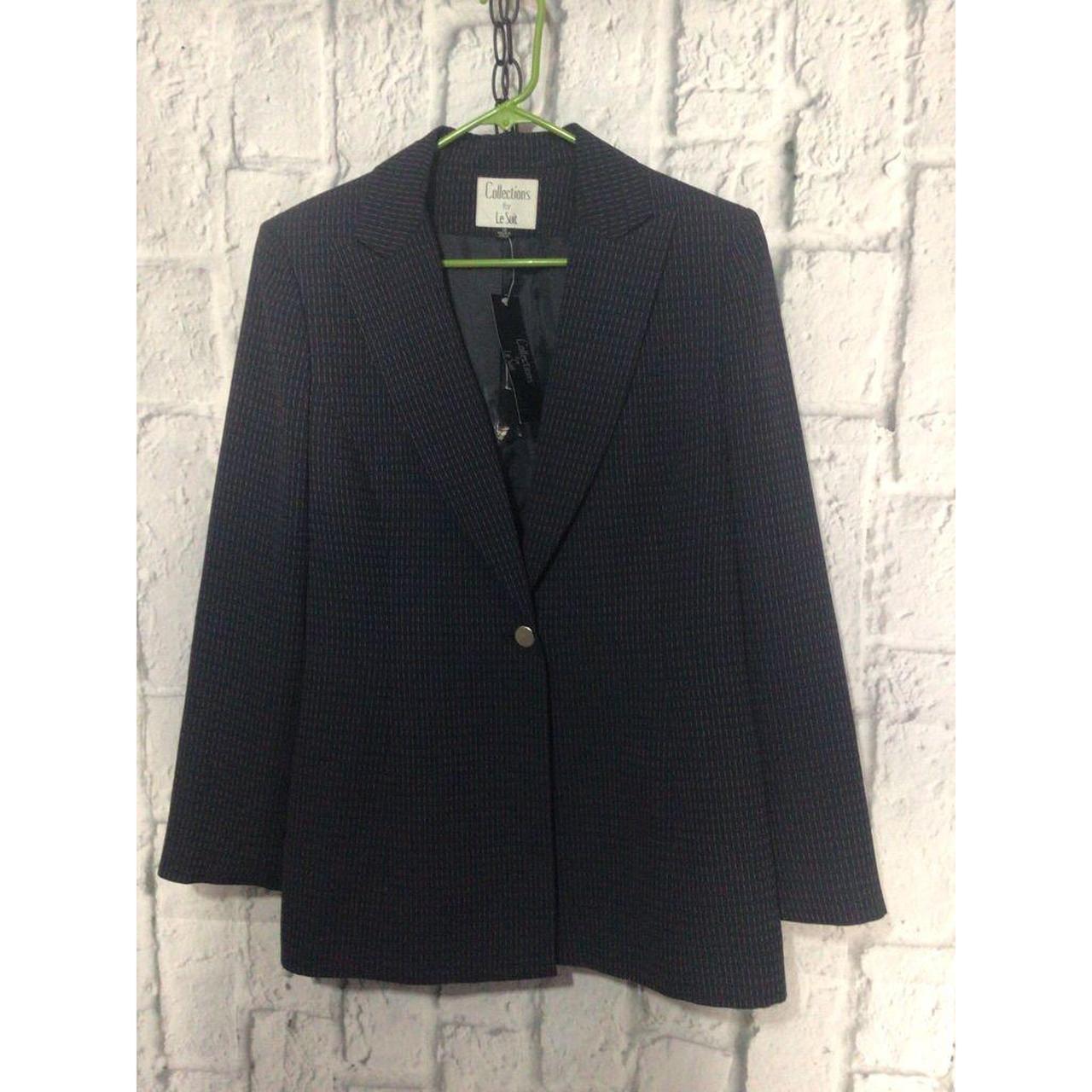 New With Tags Navy / White Pinstripe Le Suit... - Depop
