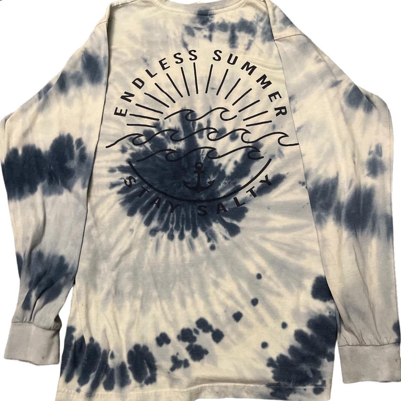 Endless summer Mens tie dye sweatshirt with back... Depop