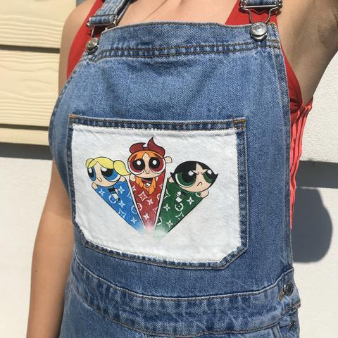 Powerpuff Girls X Louis Vuitton Dungarees- - Depop