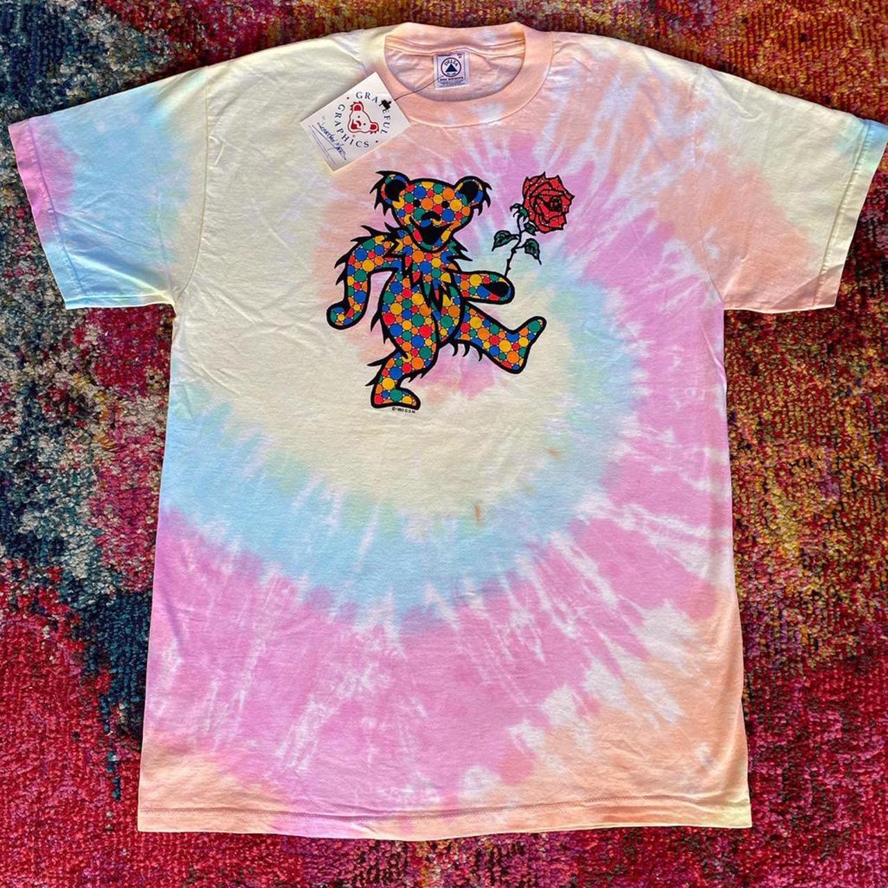 Vintage 1993 Grateful Dead Dancing Bear Tee by... - Depop