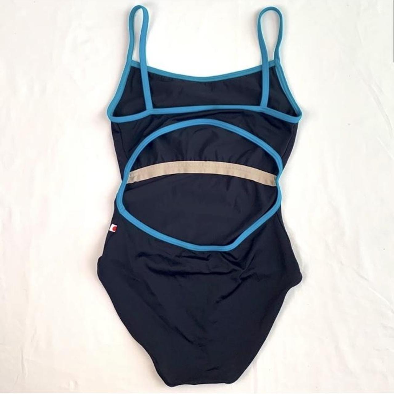 Women's Black and Blue Swimsuit-one-piece | Depop