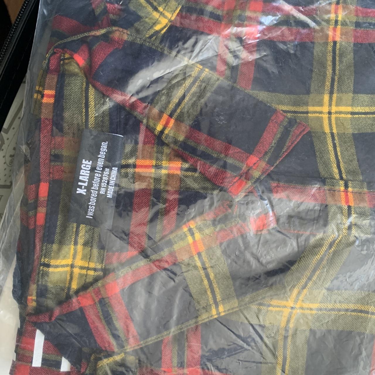 PLEASURES HELL PLAID RAYON SHIRT US XL FW18 RARE... - Depop