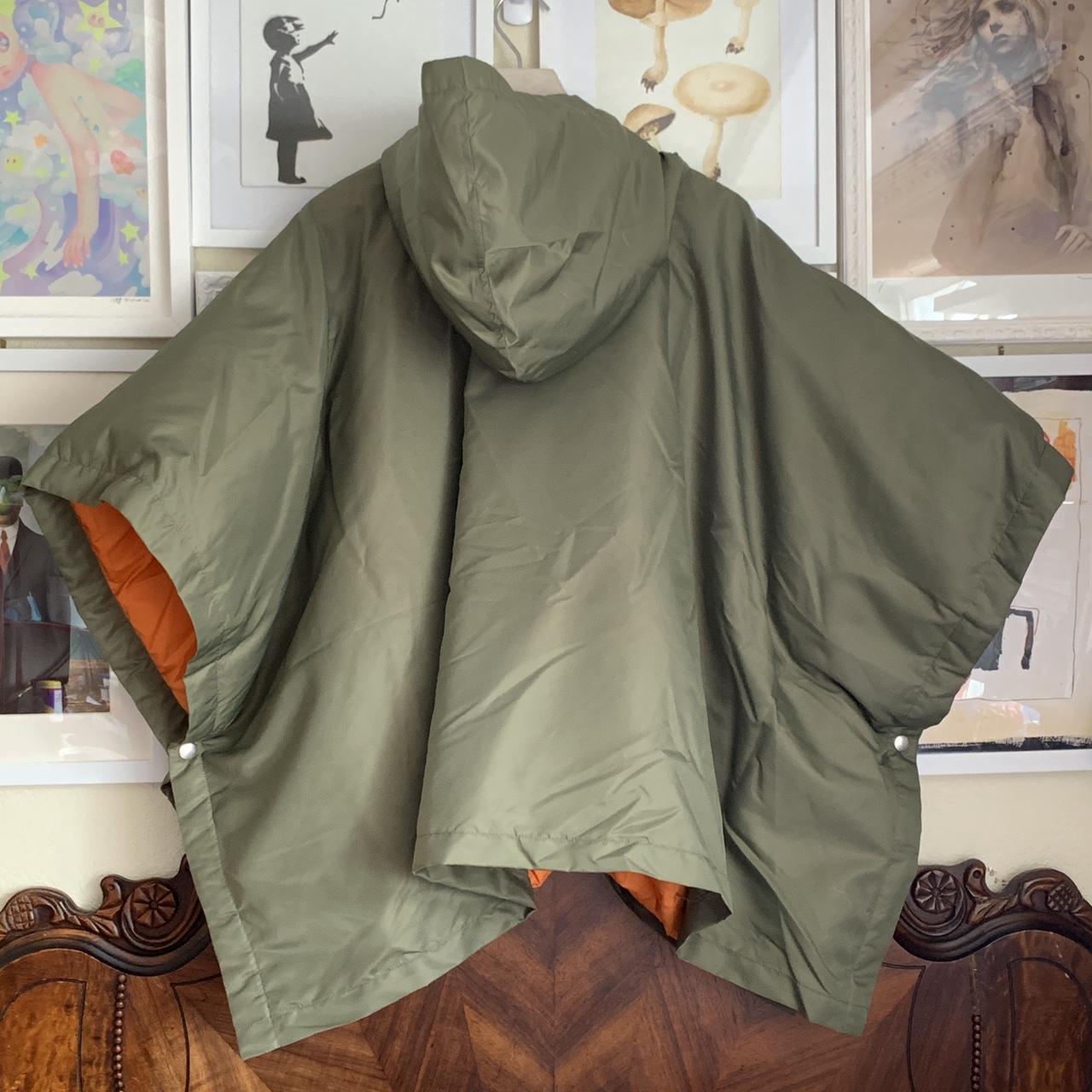 Comme des Garçons Down Poncho in Khaki Green / Olive... - Depop