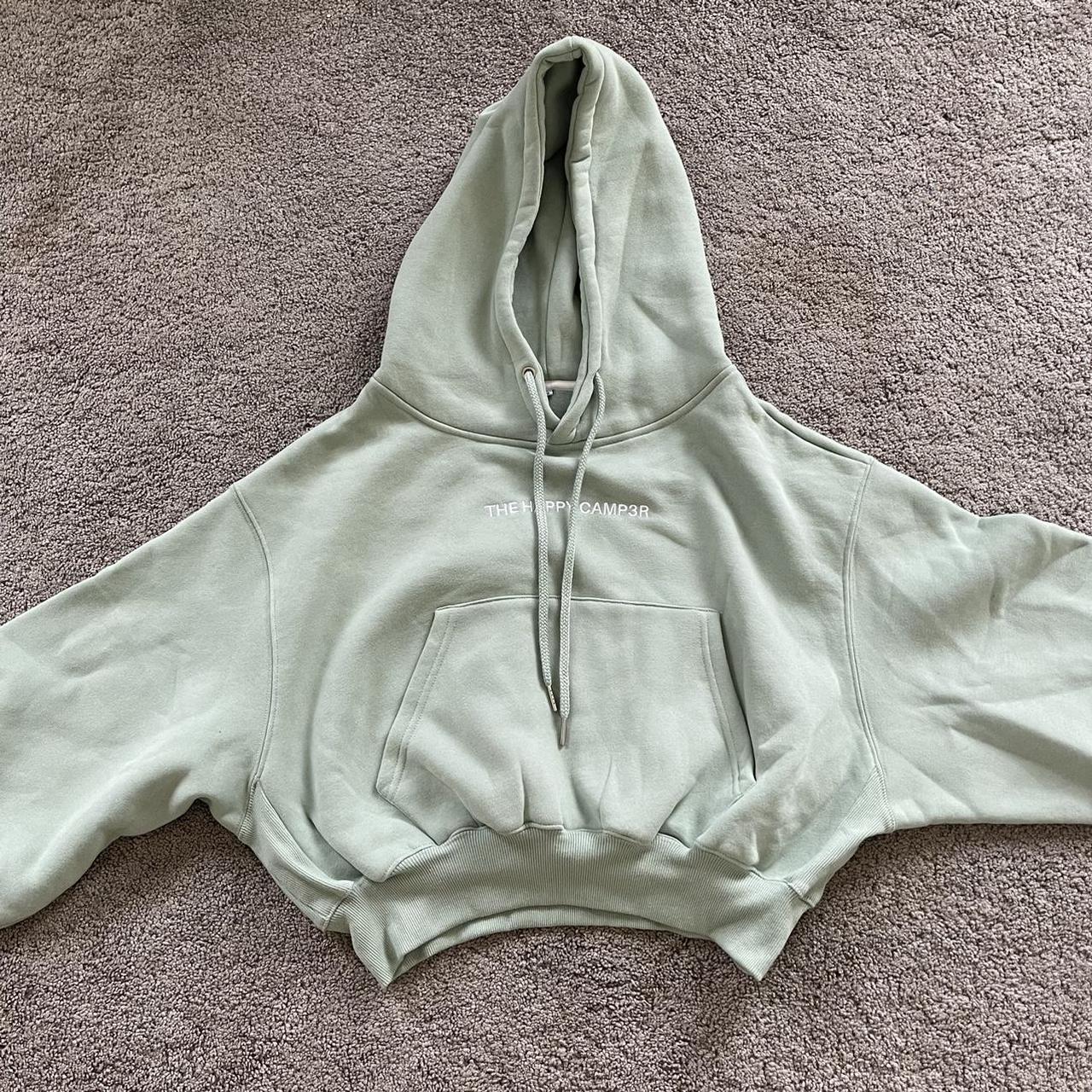 Cropped mint hoodie! Brand new condition. Size XS... - Depop