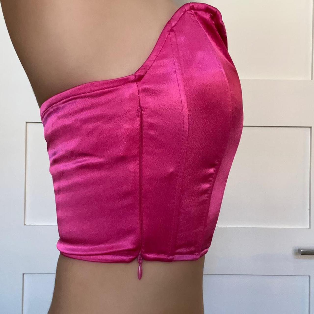 Pink Satin Slip Corset💕- Zara |Brand new condition - Depop