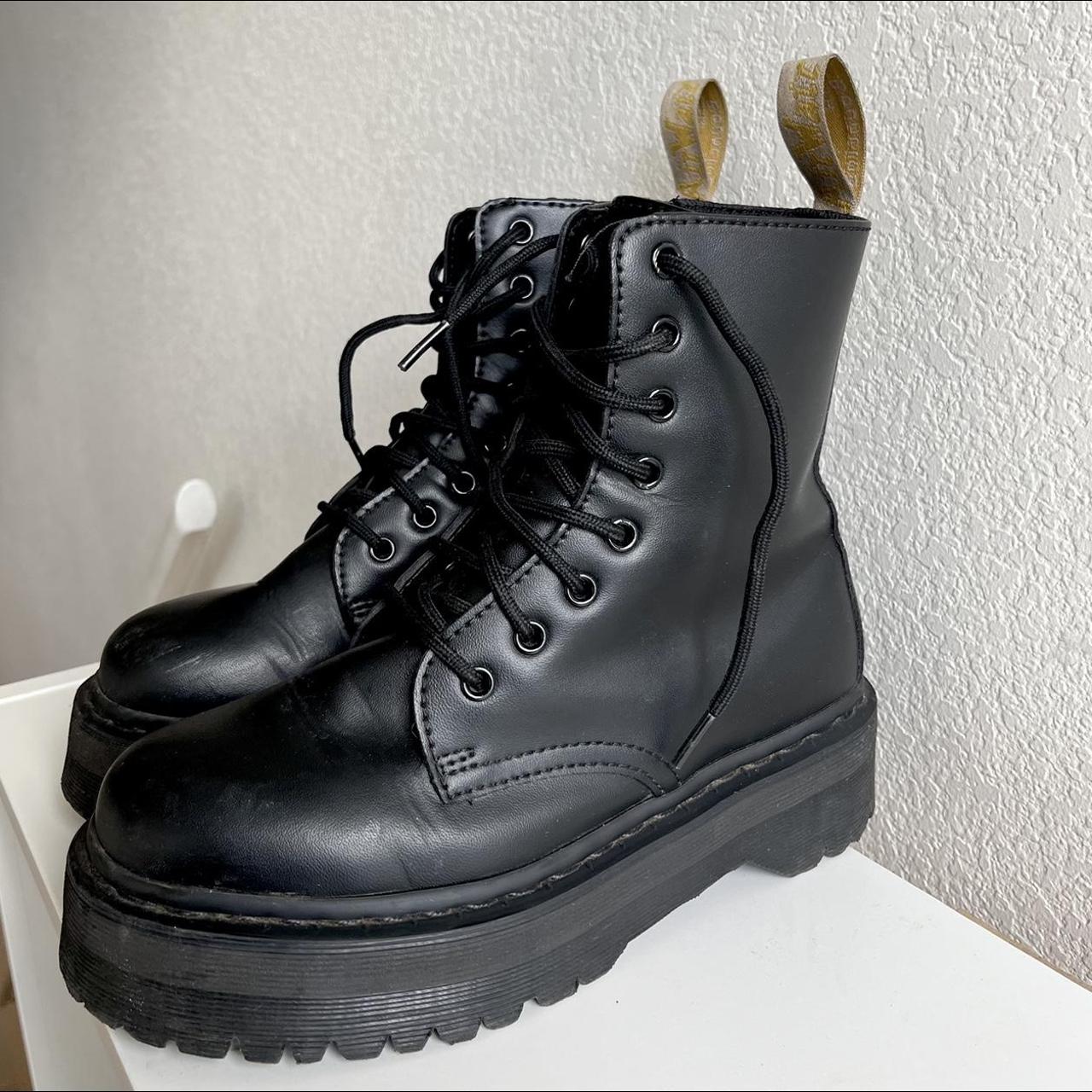 DOC MARTENS VEGAN JADON II MONO PLATFORM BOOTS Worn... - Depop