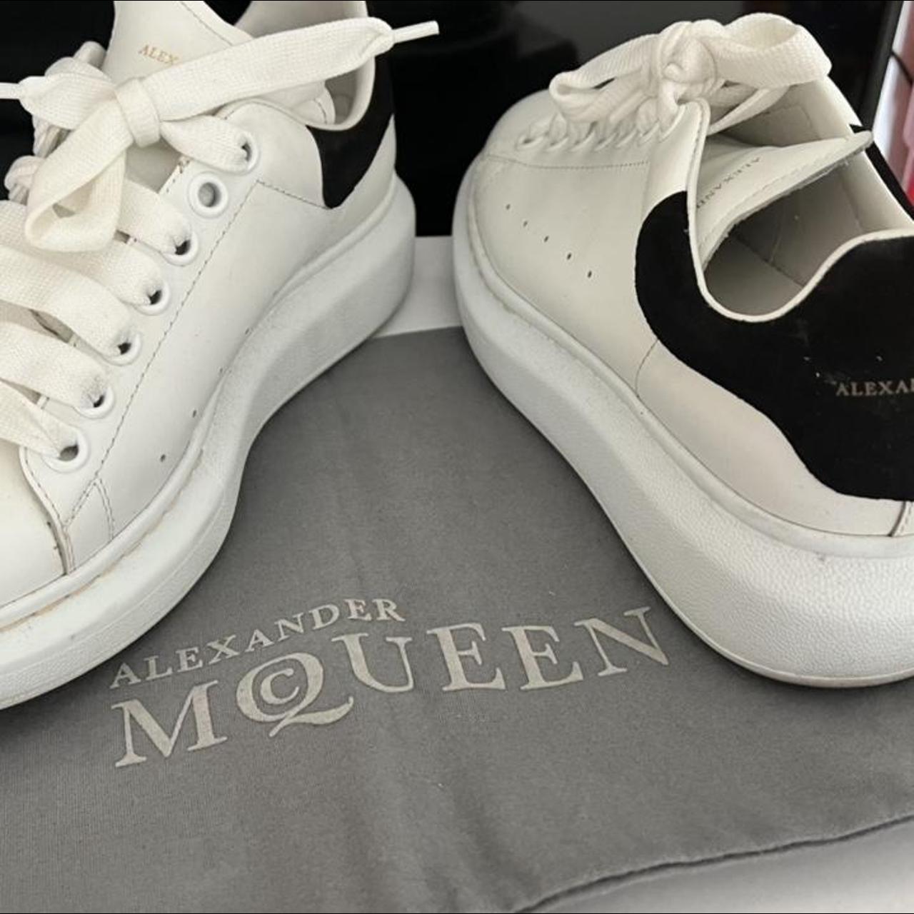 alexander mcqueen runway suede trainers