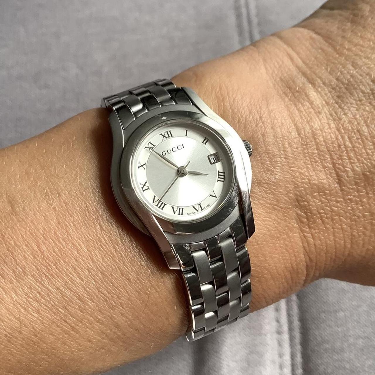 Authentic stainless steel Gucci watch for lady in... - Depop