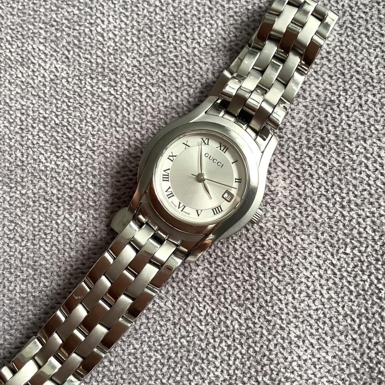 Authentic stainless steel Gucci watch for lady in... - Depop