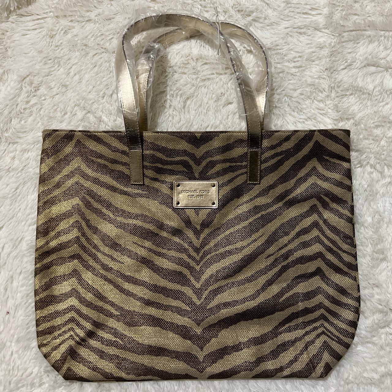 Michael kors zebra on sale tote