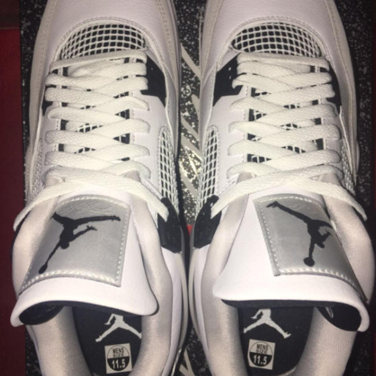 jordan 4 black white grey