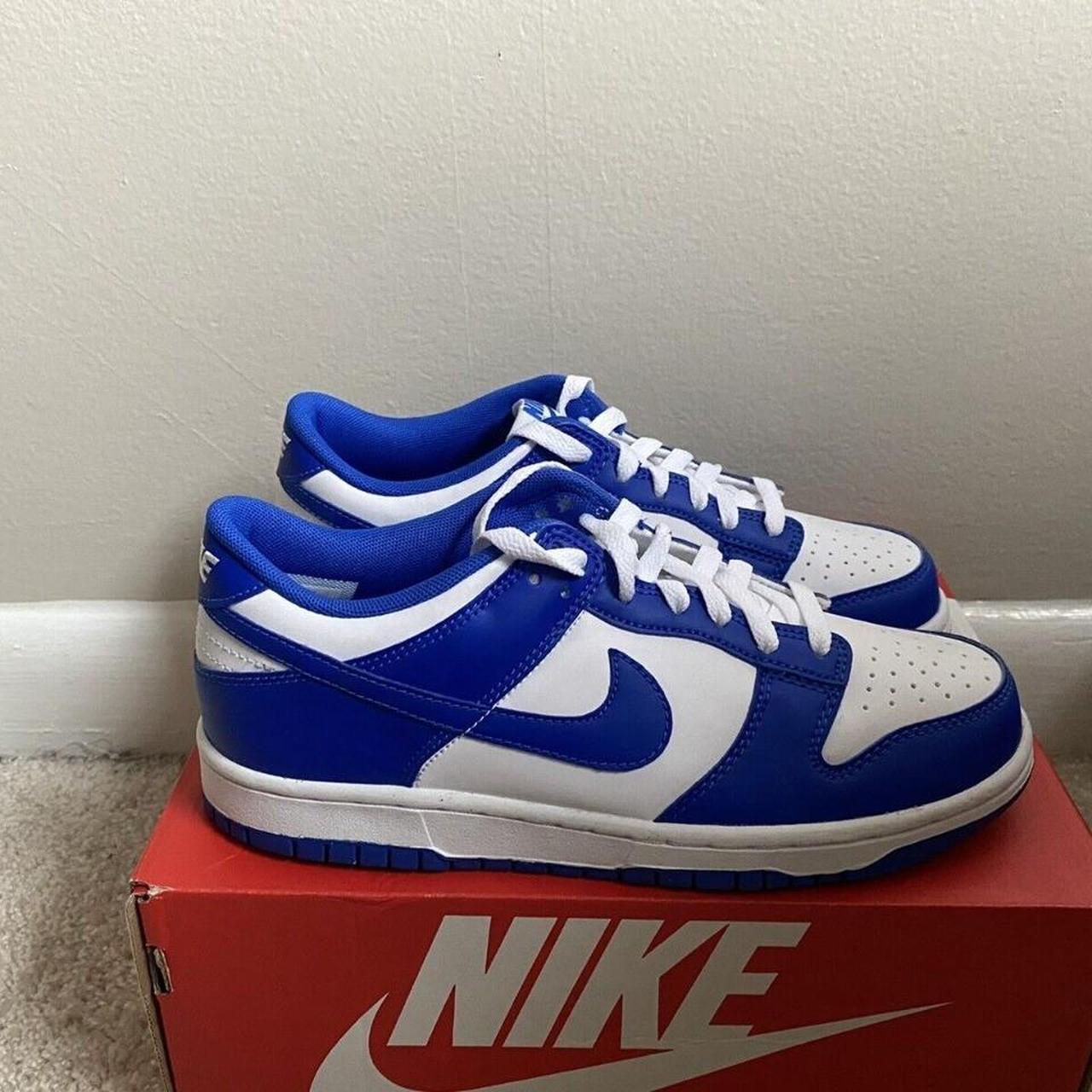 100% Authentic Brand New Nike Dunk Low GS Racer Blue... - Depop