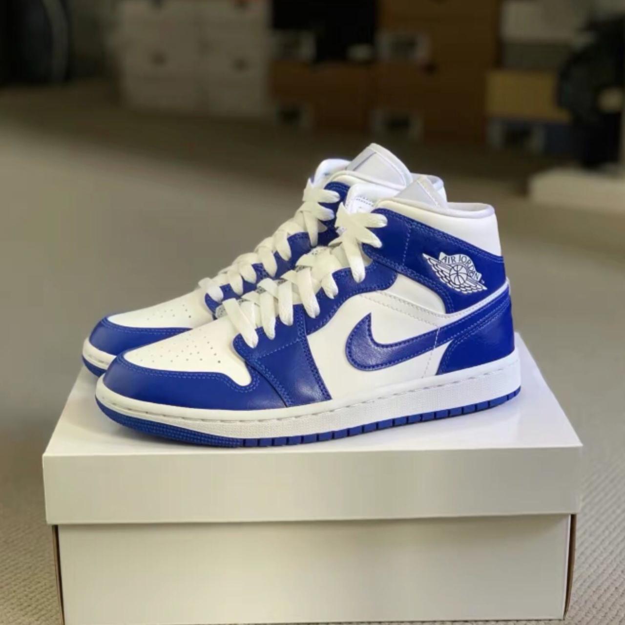 Air Jordan 1 Mid Kentucky Classic Retro Style... - Depop