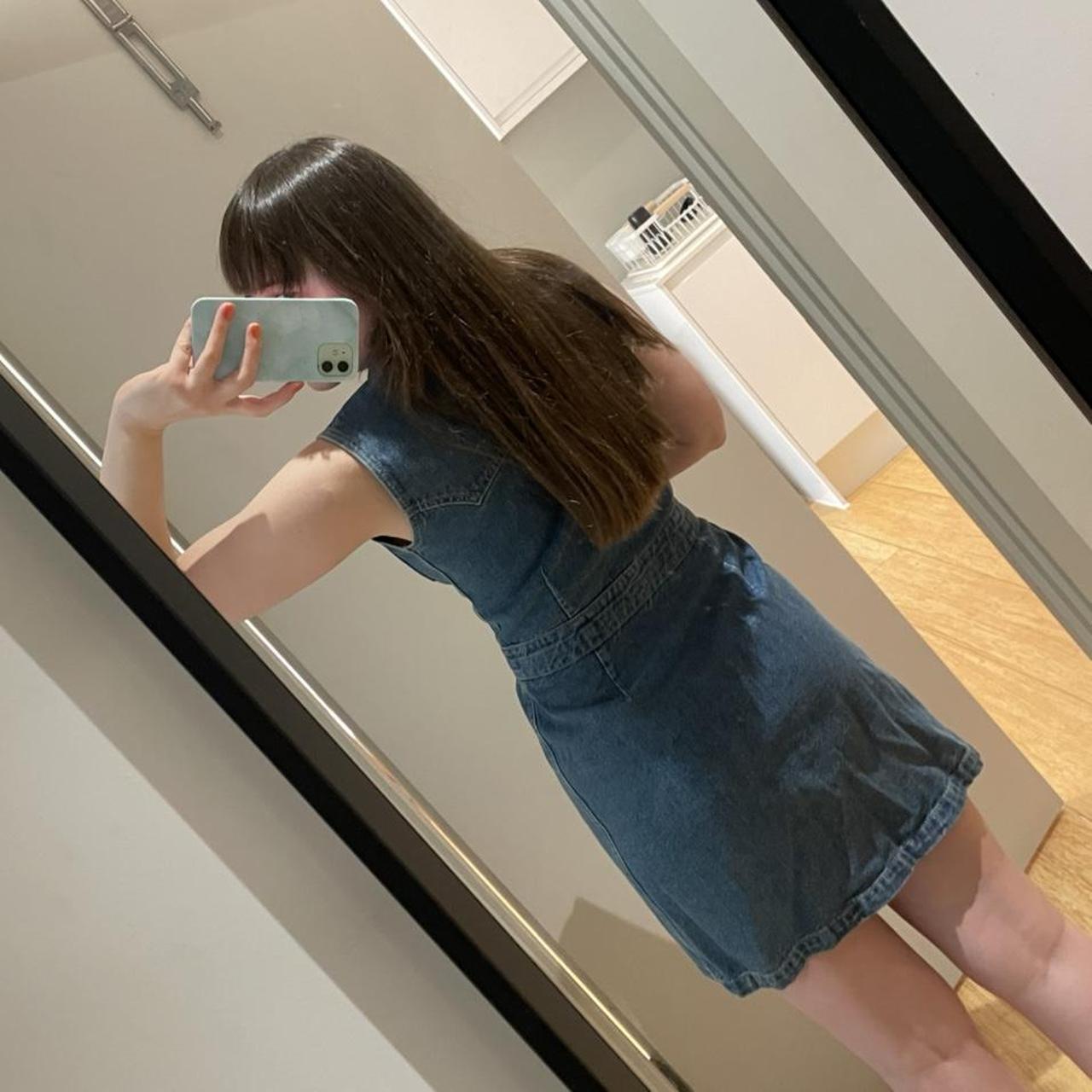 Urban Outfitters Women's Navy and Blue Dress Depop