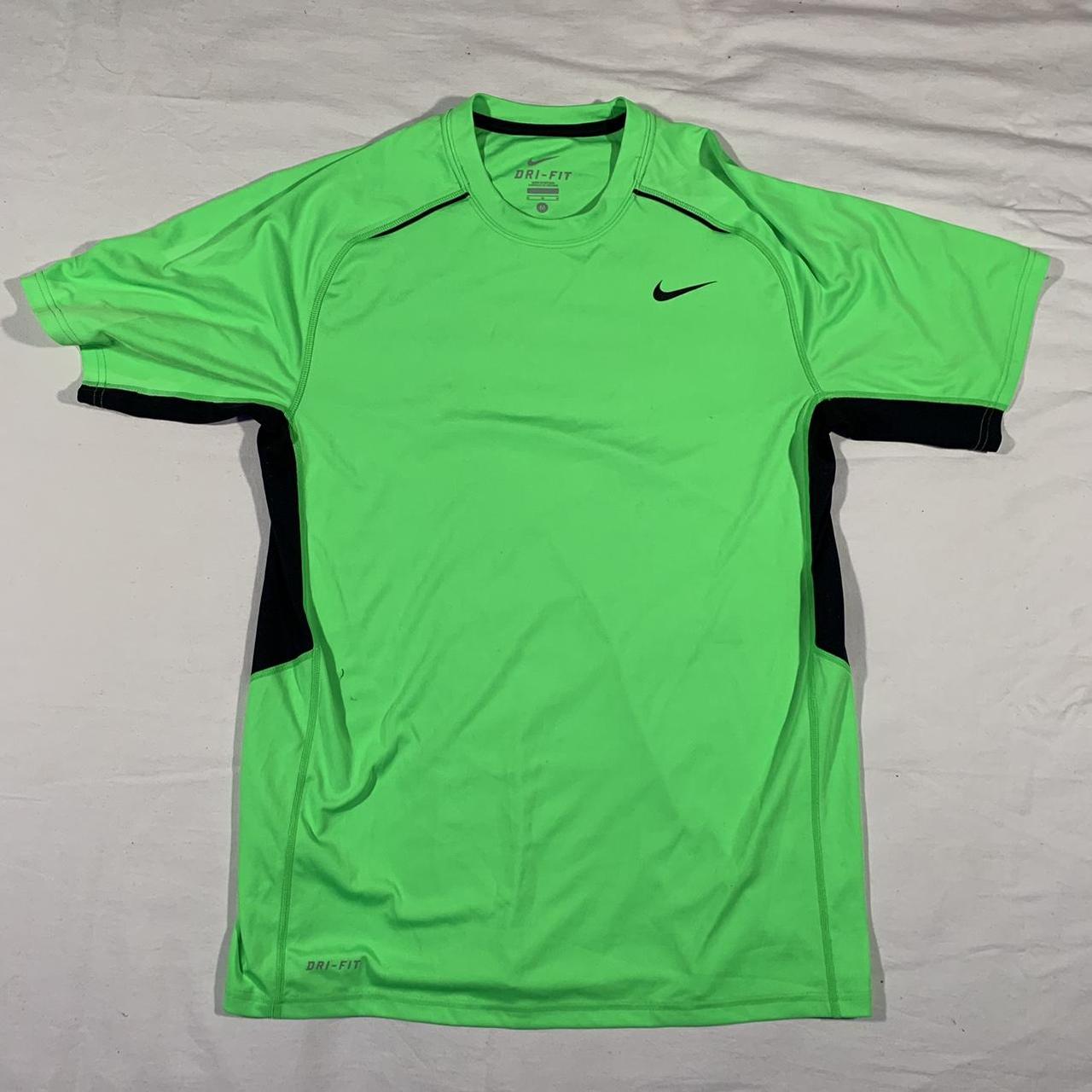 barely green nike shirt