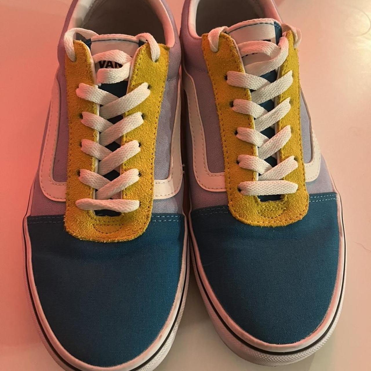 Vans pink sales yellow blue