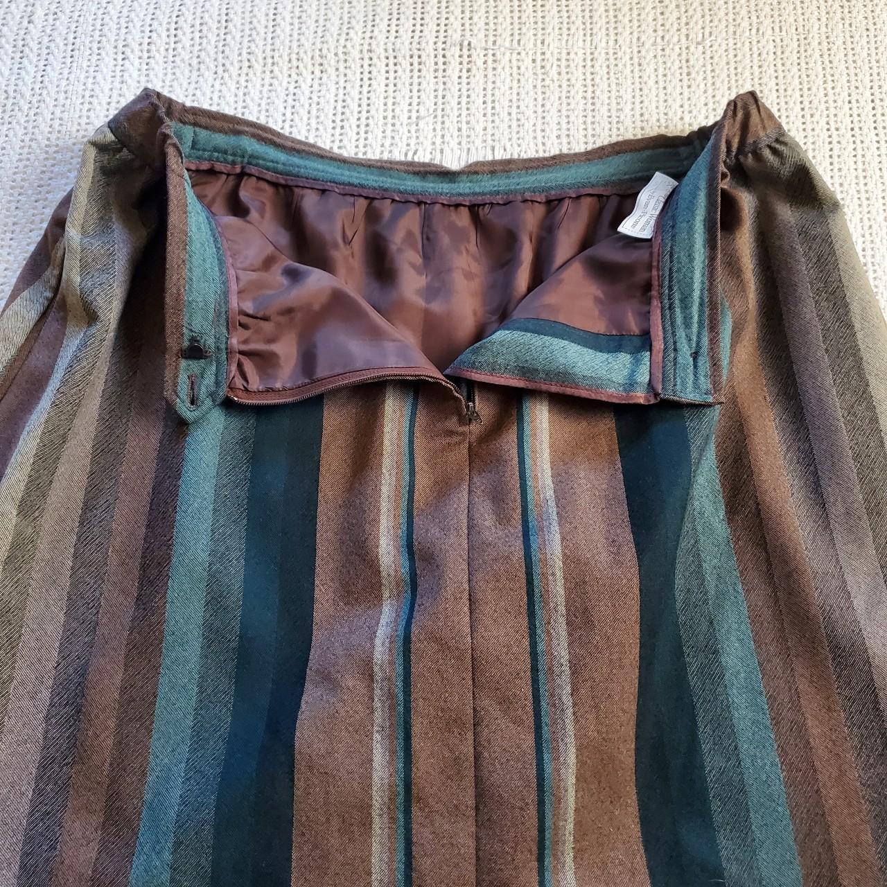 Evan Picone Women's Brown and Green Skirt (3)