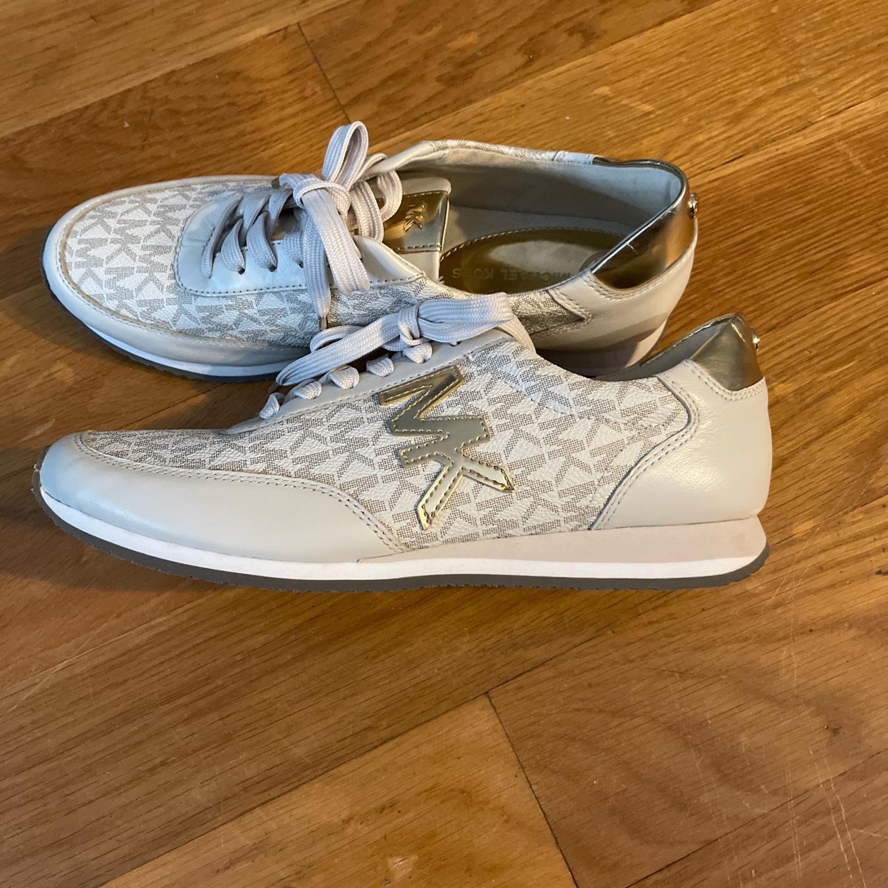 Michael kors deals sneaker beige gold