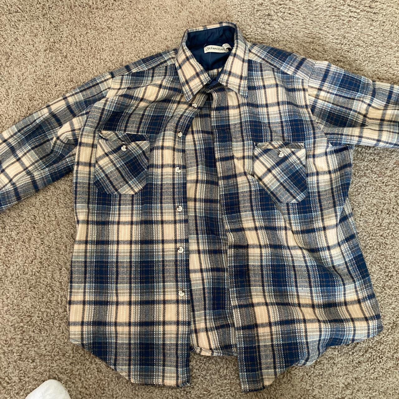 St.Johns bay flannel with acrylic finish inside - Depop