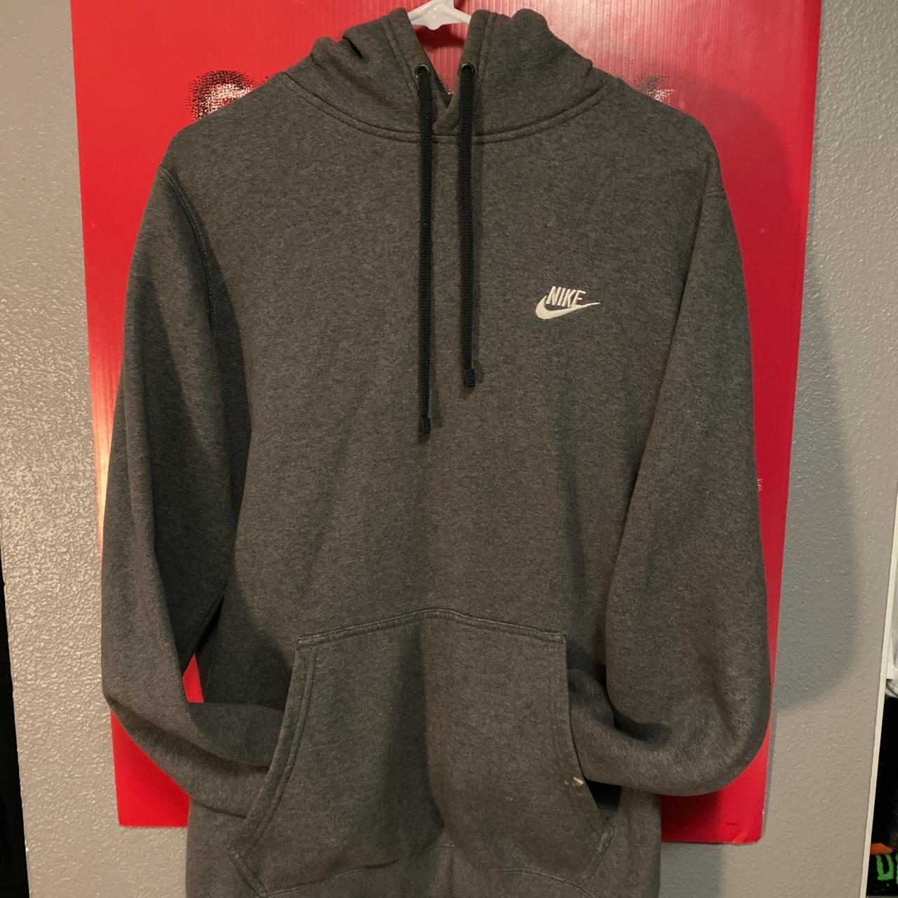 grey and volt nike hoodie