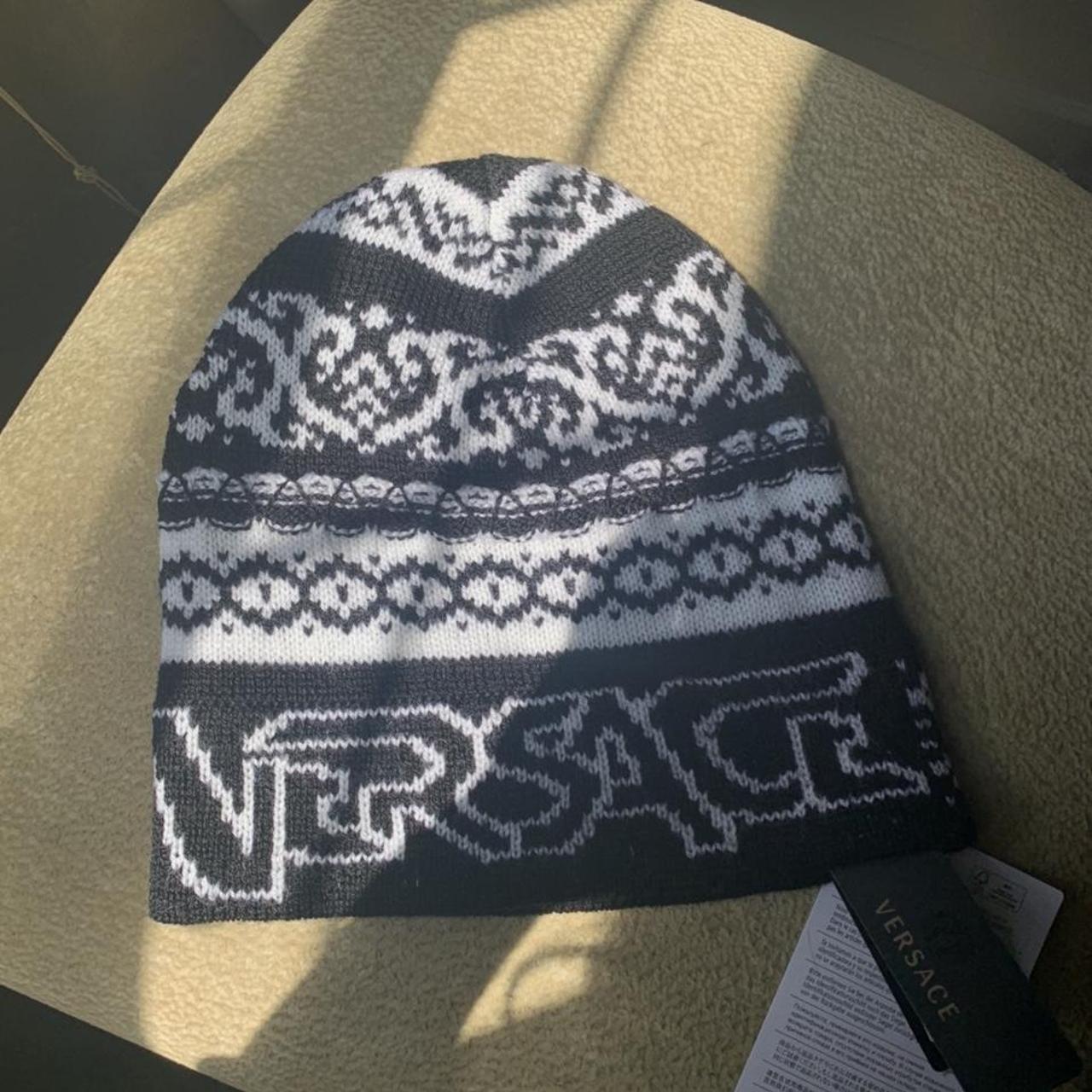AUTHENTIC VERSACE hat/beanie made from 100 wool in... Depop