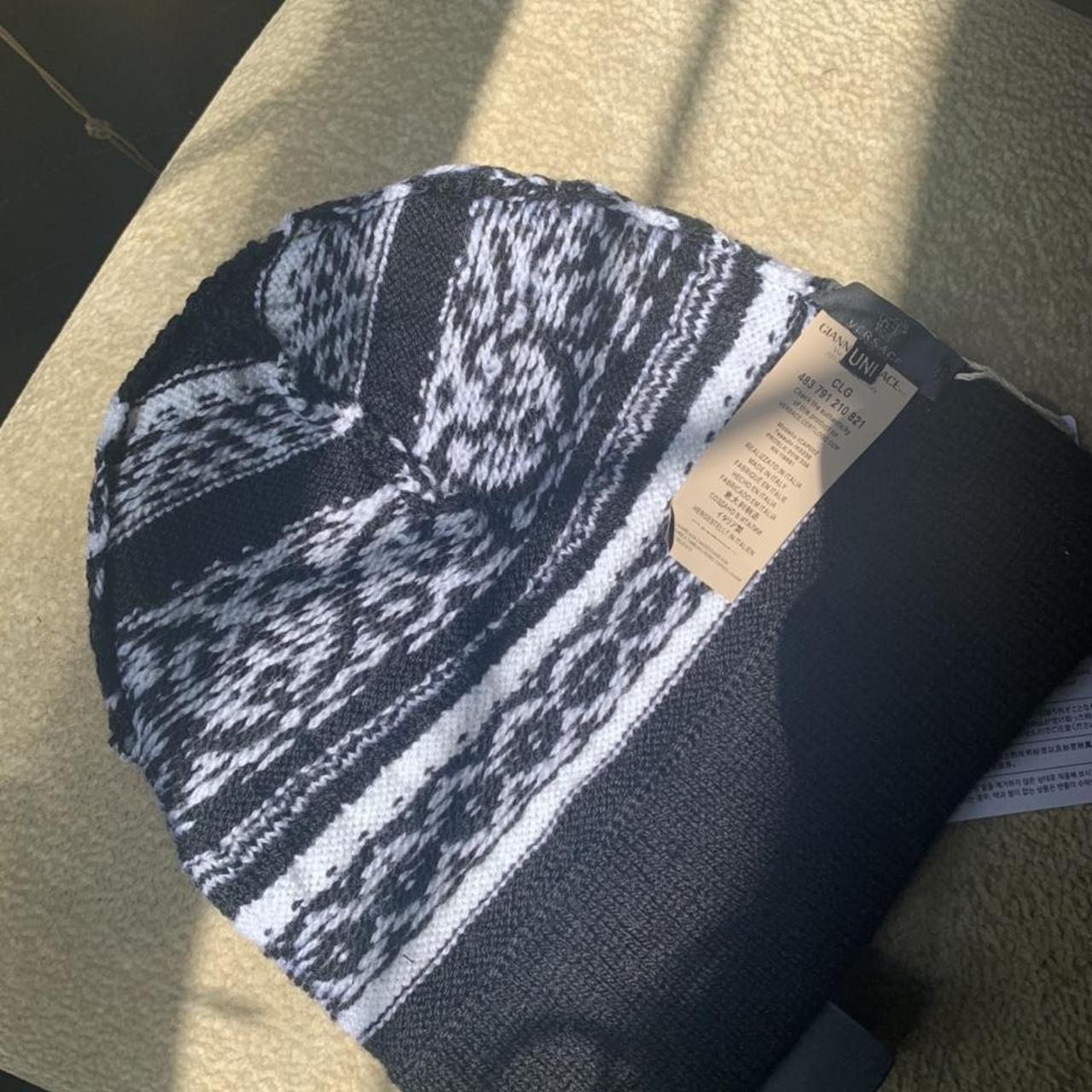 AUTHENTIC VERSACE hat/beanie made from 100 wool in... Depop
