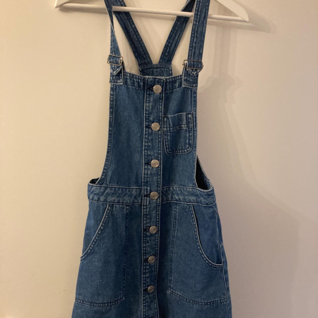 Noisy May Denim dungaree dress, Jeans. Fits a 6 or a... - Depop