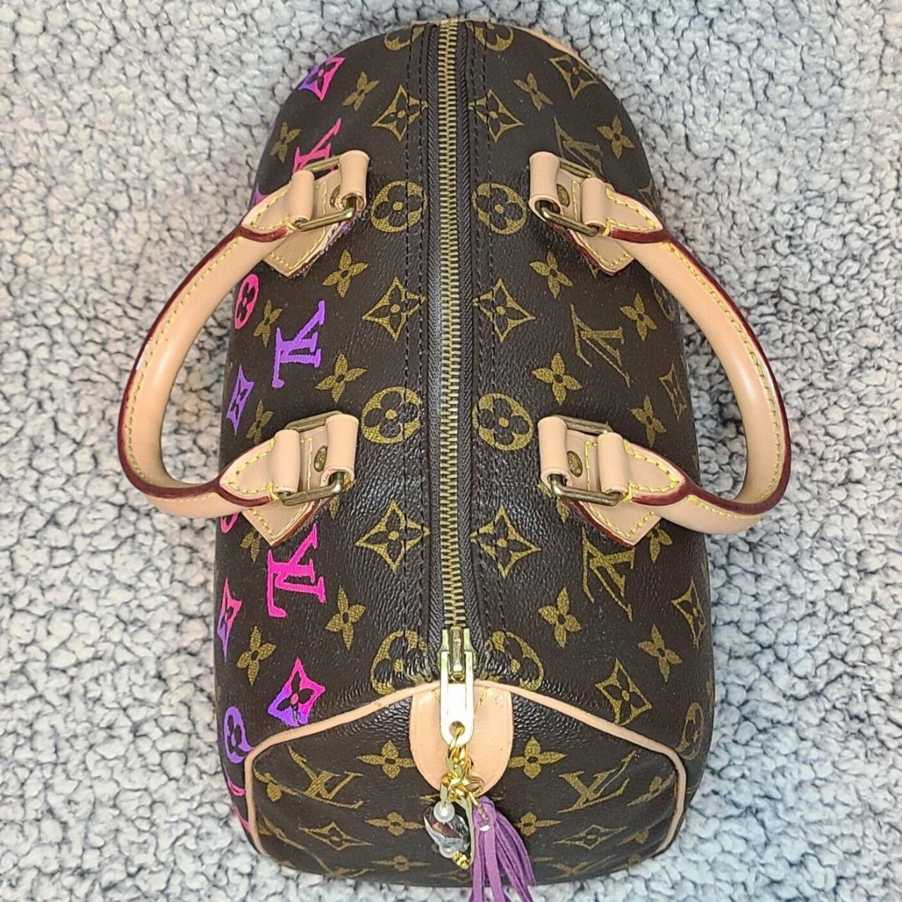 Superb Louis Vuitton Speedy bag 25 in custom Monogram canvas