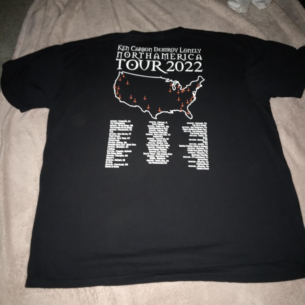KEN CARSON AND DESTROY LONELY X MAN 2022 TOUR TEE ... - Depop
